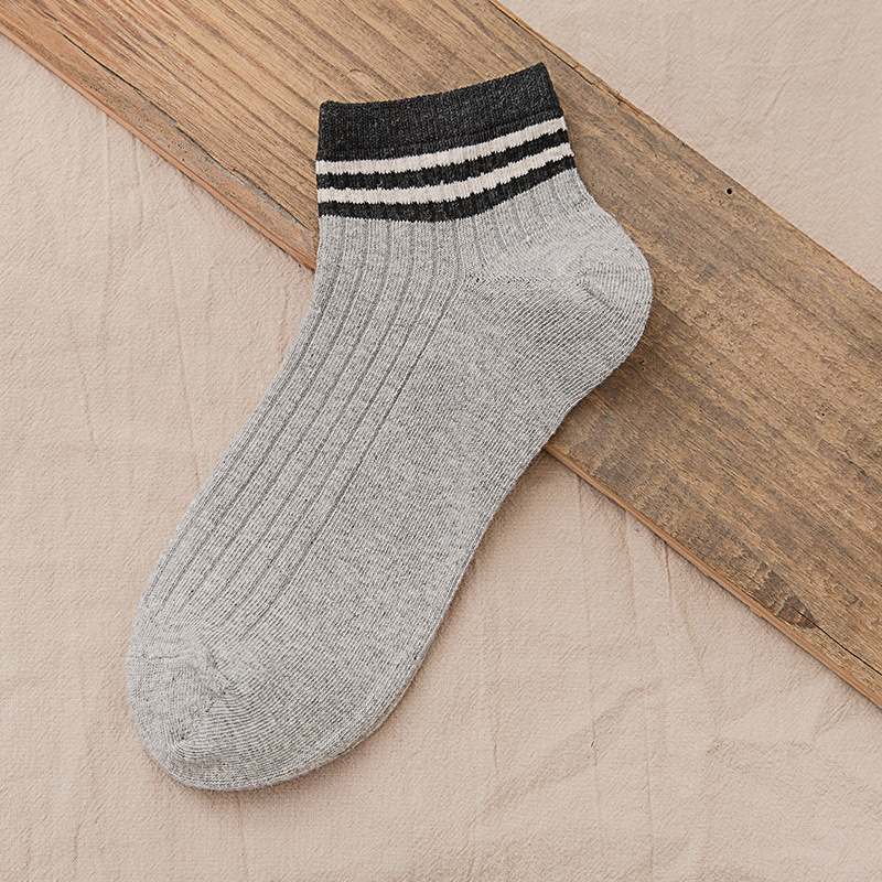 Boat Socks Solid Color Socks Spring And Summer Thin Section Cotton Simple Parallel Bars College Wind Female Socks